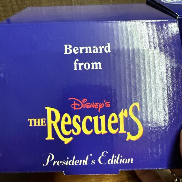Disney Grolier Presidents Edition The Rescuers Bernard Ornament Scholastic -box - Picture 4 of 4
